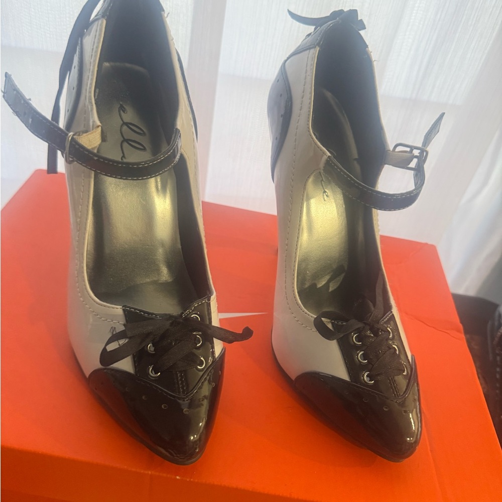 Black and White Women's Heels